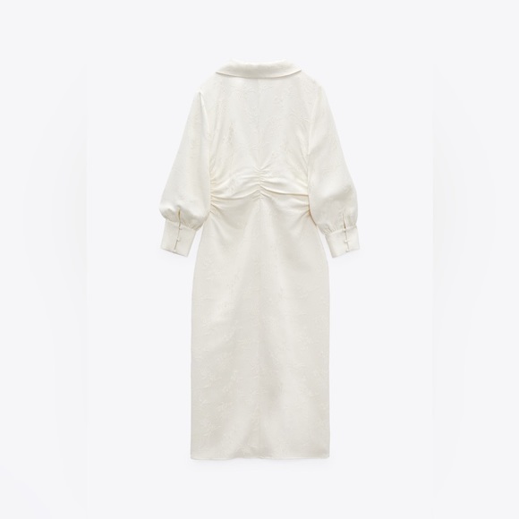 ZARA JACQUARD TUBE DRESS - Picture 8 of 10